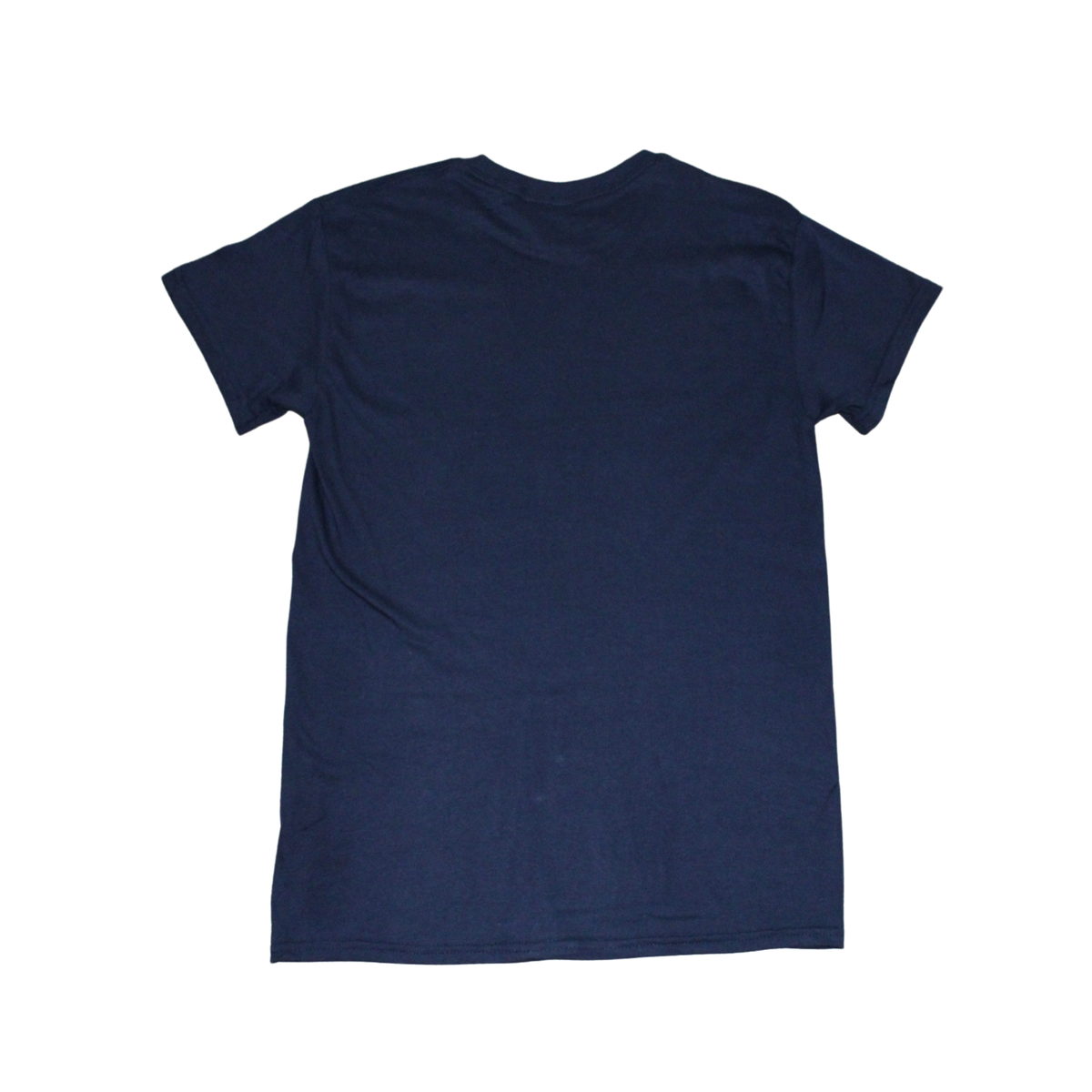 Navy blue t-shirt back view
