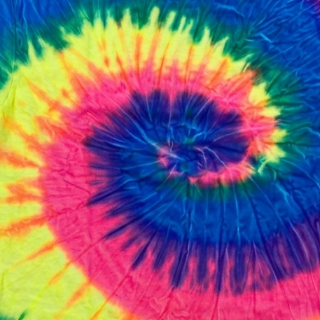 Retro Psychedelic Rainbow Tie-Dye Spiral T-Shirt